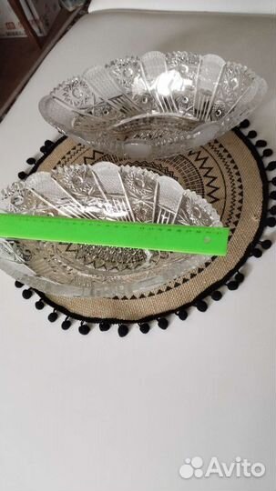 Хрустальная ладья СССР 2шт