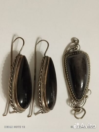 Серебряный набор украшений