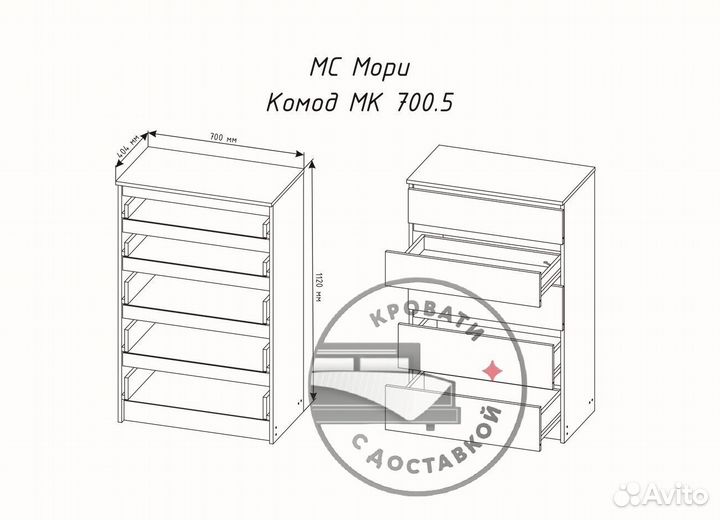Комод IKEA мальм