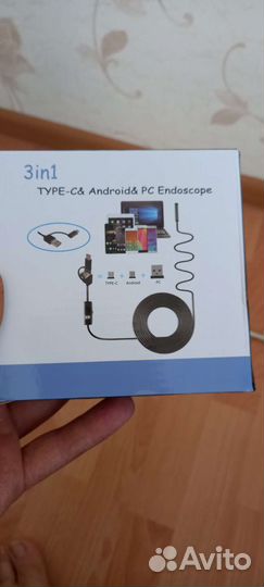 Эндоскоп с ваифай,двухкамерный