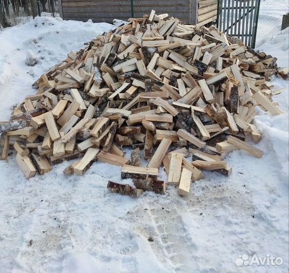 Дрова колотые смесь, берёза, ольха