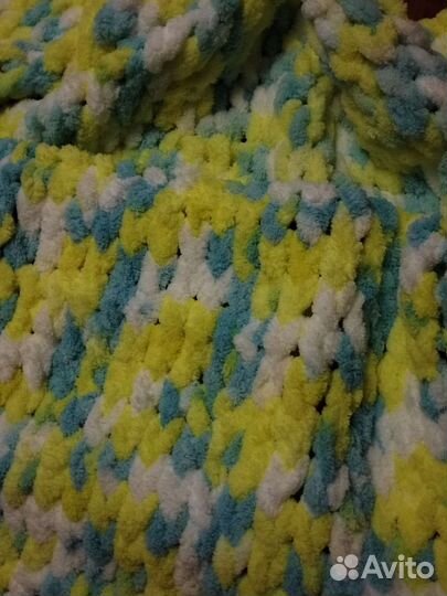 Плед детский вязаный ручная работа