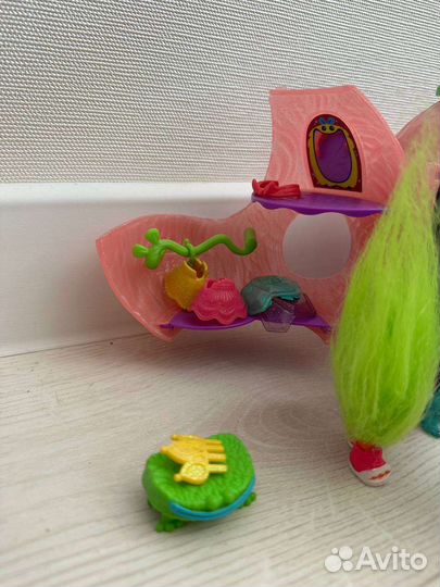 Детские игрушки тролли с домиком