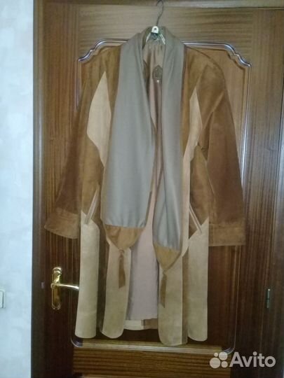 Пальто женское замшевое