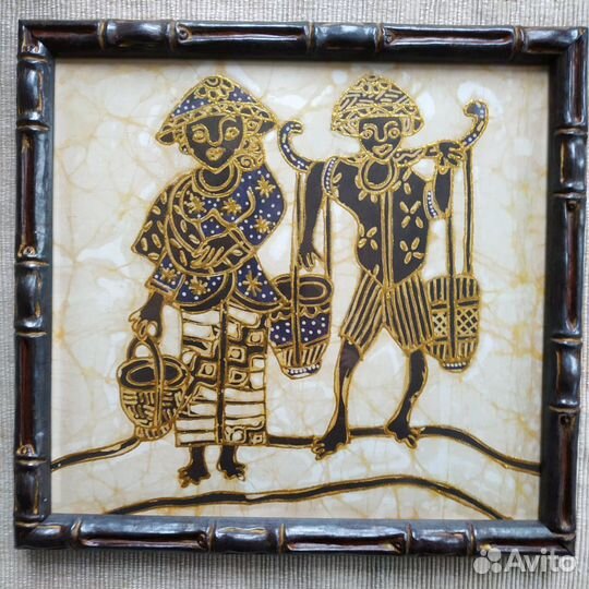 Два панно батик Индонезия