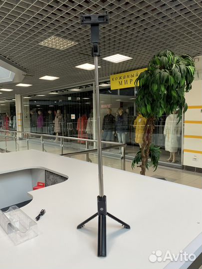 Селфи палка монопод с bluetooth кнопкой