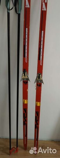 Беговые лыжи пластиковые с палками