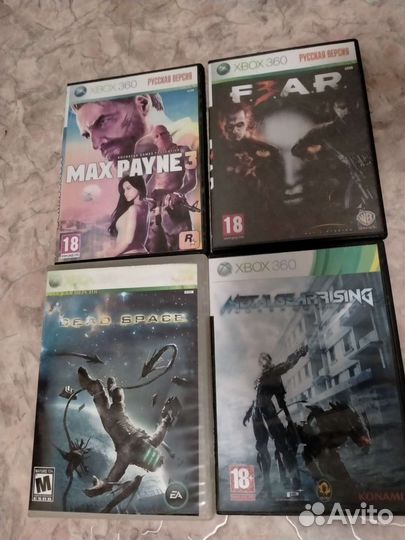 Игровые диски на xbox 360 в наличии 4 штуки