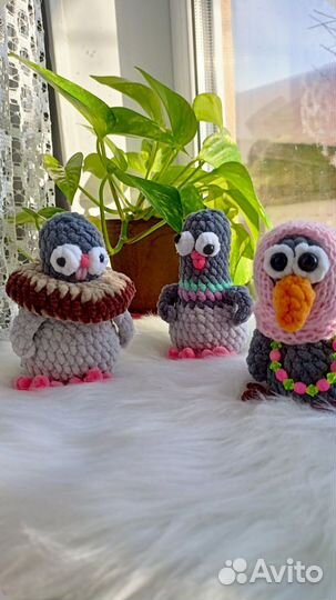 Вязаные птички
