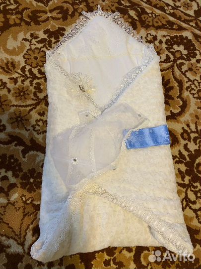 Конверт одеяло на выписку демисезонное