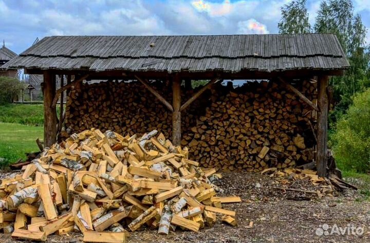 Дрова естесвенной влажности