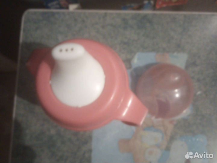 Поильник непроливайка, тарелка