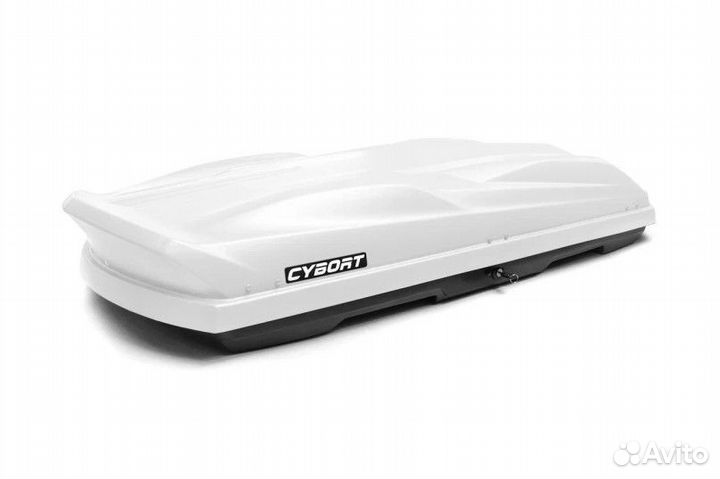 Автомобильный бокс cybort F1 410л. белый Metallic