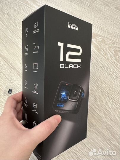 GO pro hero 12 black + карта памяти в подарок
