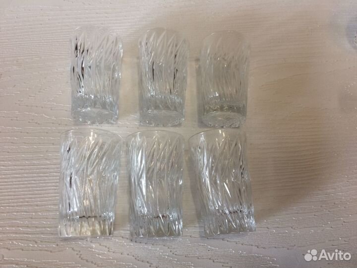 Наборы хрустальных стопок времен СССР