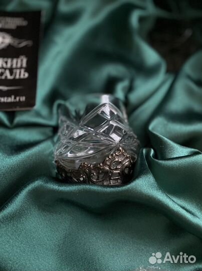 Хрустальный сервиз в серебре