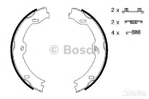 Комплект тормозных колодок 0986487666 bosch