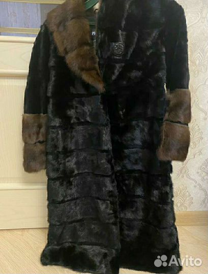 Шуба норковая с капюшоном новая