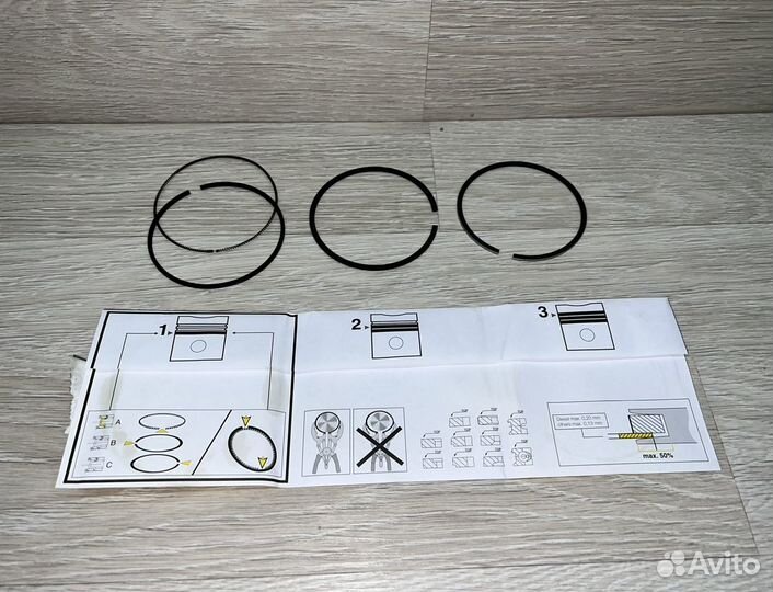 Кольца поршневые (80х1.5х1.5х2мм ) - М52, М50 Б20