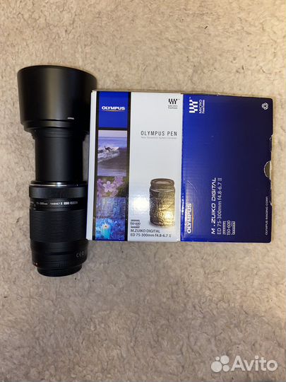 Объектив olympus M.zuiko digital ED 75-300mm
