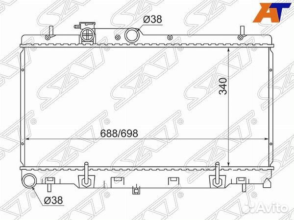 Радиатор subaru impreza