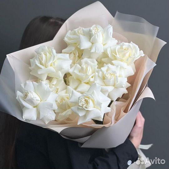 Букет белые розы Playa Blanka