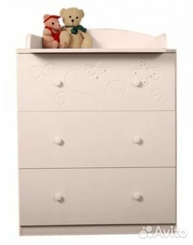 Пеленальный комод Островок уюта Бабочки