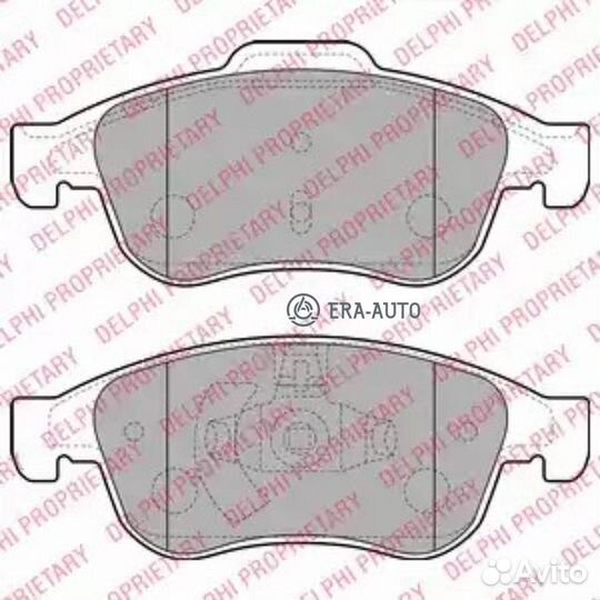 Delphi LP2152 Колодки торм.пер