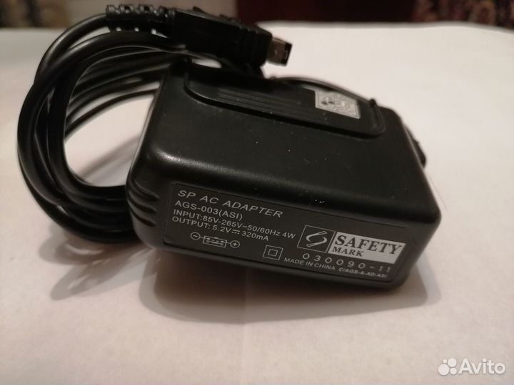 Сетевое зарядное устройство GameBoy AGS-003 (ASI)