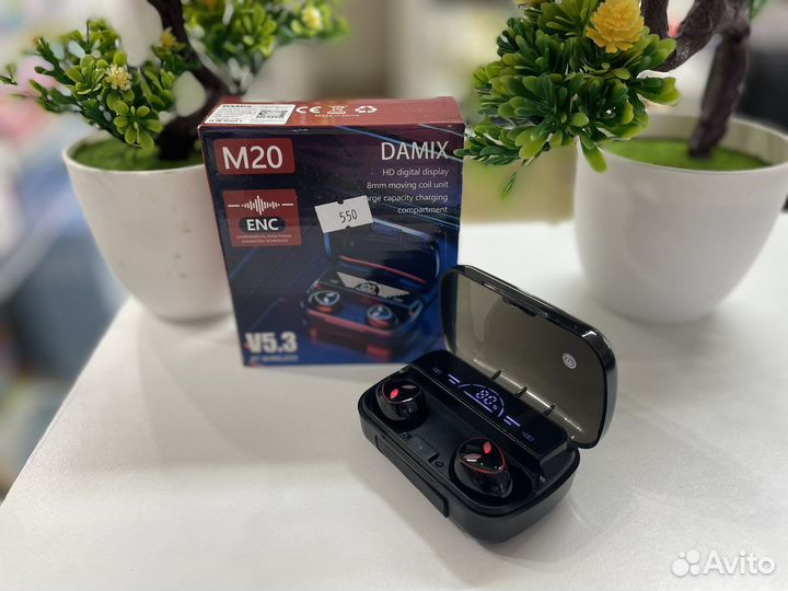 Беспроводные наушники М20 новые
