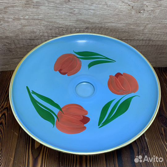 Винтажная Ваза Тюльпаны Сделано В СССР Ретро