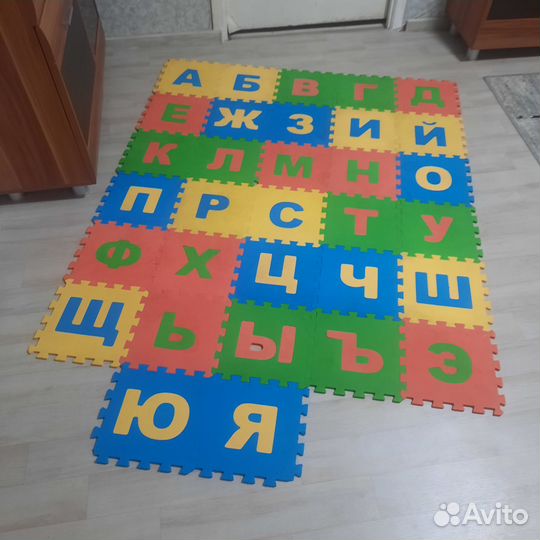 Коврик пазл азбука