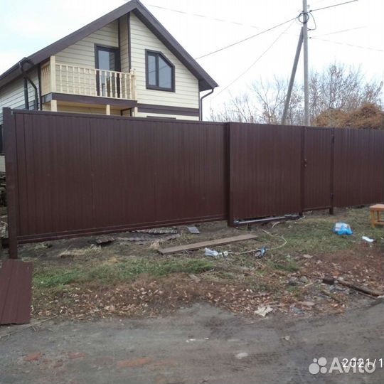 Изготовление забора,установка