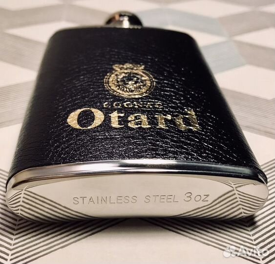 Фляжка Otard Cognac новая из нержавеющей стали