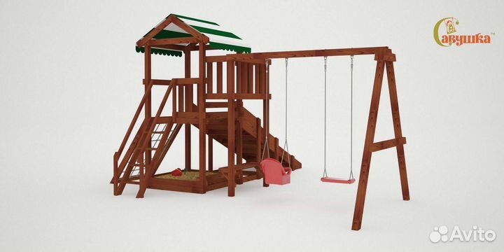 Игровой комплекс уличный качели лодочка доставка