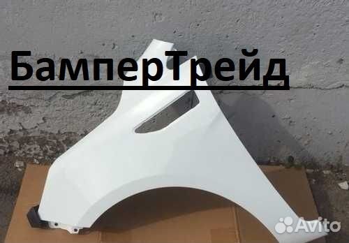 Крыло левое киа рио 2011-2017 белое PGU