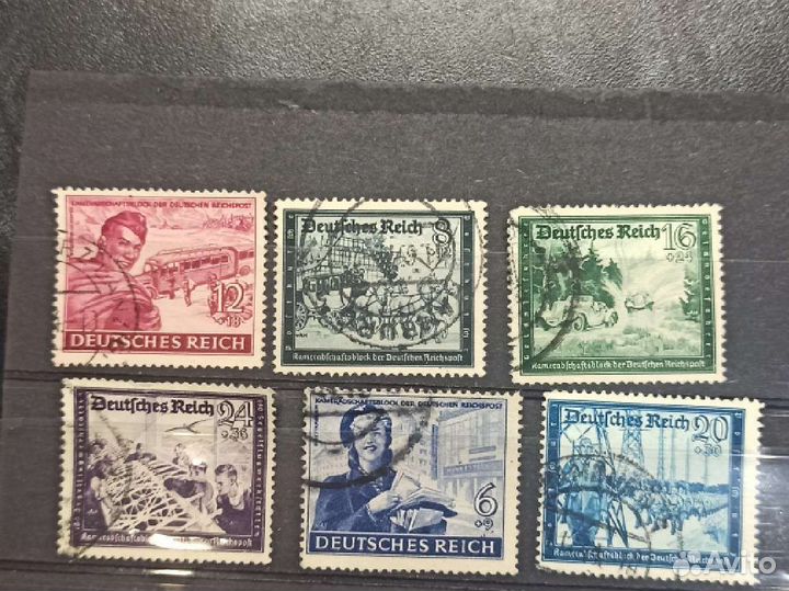 Почтовые марки Старой Германии 1944г. Почта