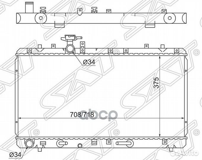 Радиатор Suzuki SX4 06-16 / Fiat Sedici 06-11