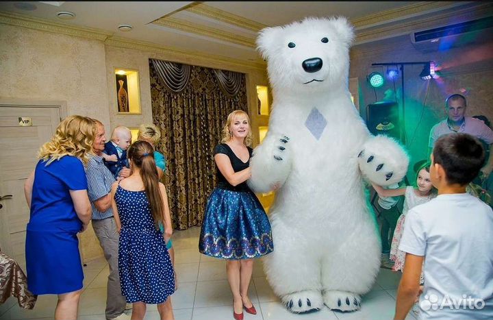 Белый мишка поздравление