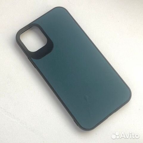 Чехол накладка на iPhone 11 изумрудно-черный