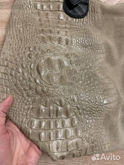 Сумка итальянская из телячьей кожи Sefaro Exotic