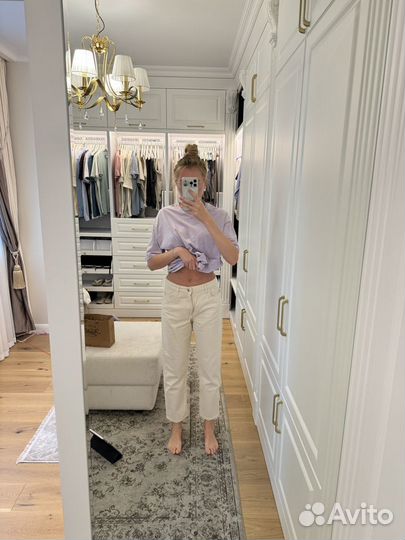 Джинсы zara mom fit 38