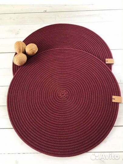 Салфетки сервировочные из хлопкового шнура