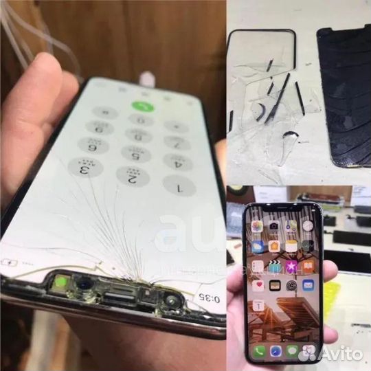 Замена переднего стекла, ремонт дисплея