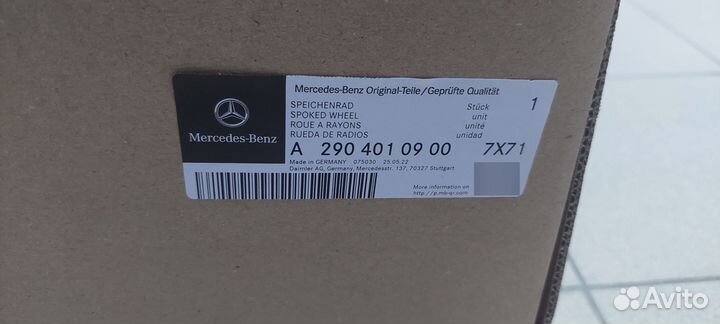 A29040109007X71 Диск колёсный 11,5J*21 mercedes