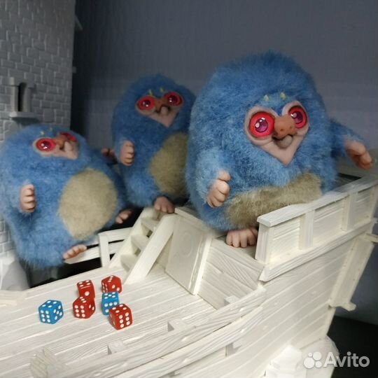 Игрушки в смешанной технике Бибо из Рик и Морти