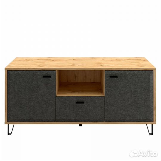 Тумба Грейс RTV2D1S, дуб наварра/графит