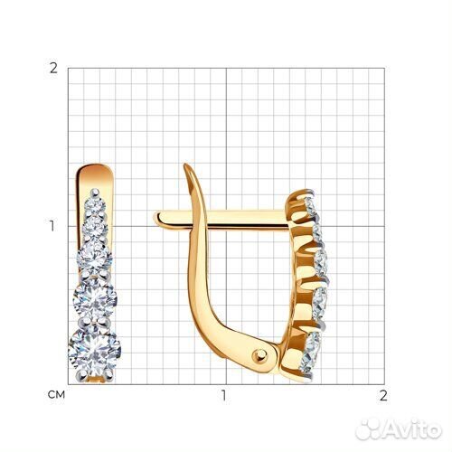 Серьги Diamant из золота, 51-120-02370-1