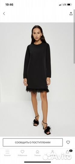 Платье с перьями zarina