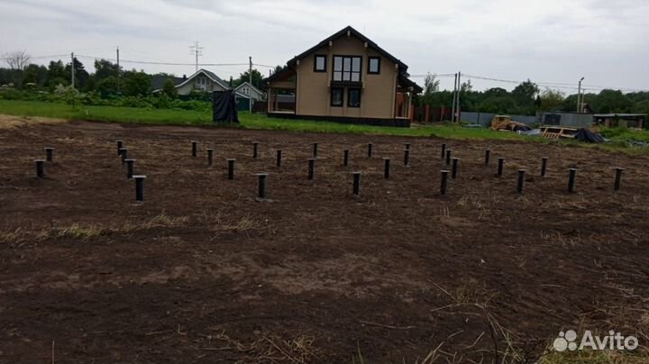 Винтовые сваи + монтаж